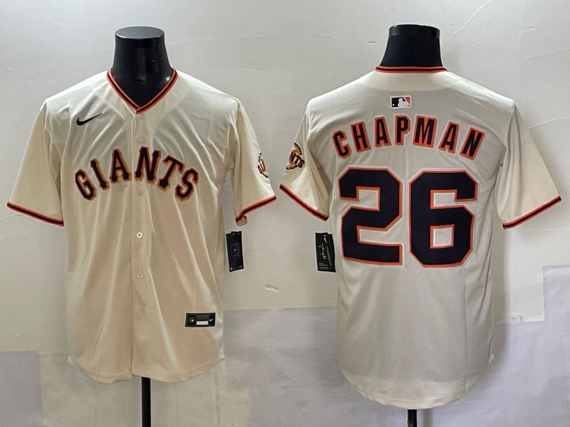 Men's San Francisco Giants Matt Chapman #26 Cream Home Limited Jersey